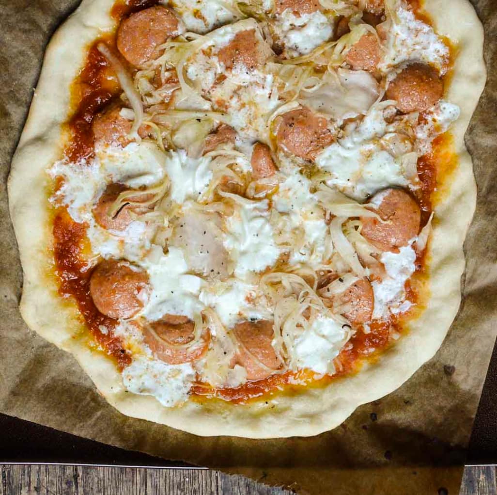Recipe Sausage & Sauerkraut Pizza Kitchn