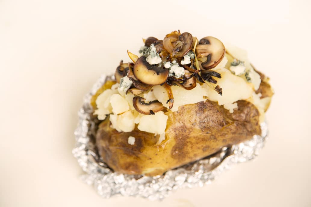 Mushroom, Onion, and Blue Cheese Stuffed Potato | Kitchn