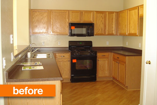 Before After Upgrading a Builder s Grade Kitchen Before After Upgrading a Builder s Grade Kitchen
