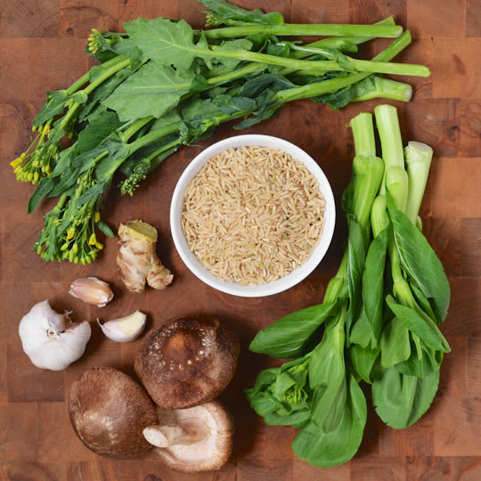 Recipe Brown Rice Congee with Shiitake Mushrooms and Greens Kitchn