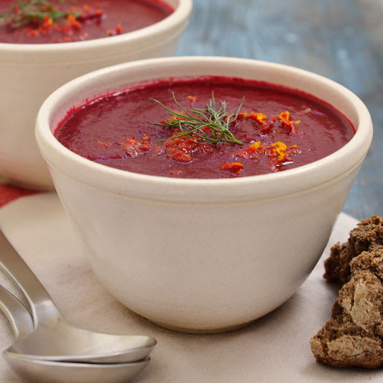 Midwinter Recipe Roasted Beet Soup with Fennel and Orange Kitchn