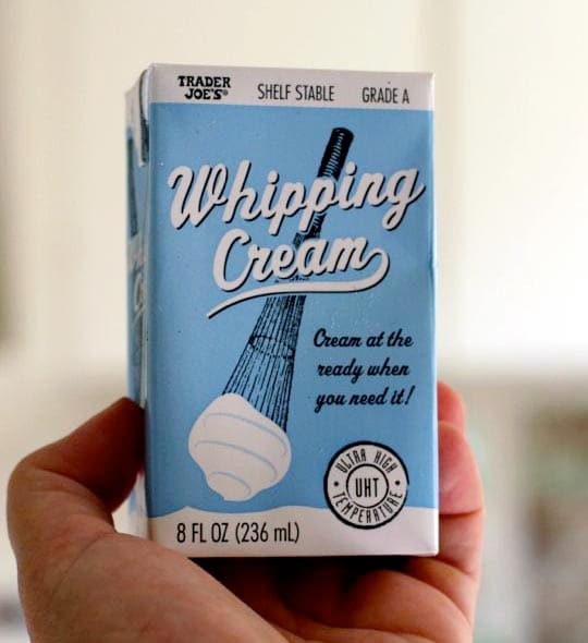 New Product Trader Joe's ShelfStable Whipping Cream Kitchn