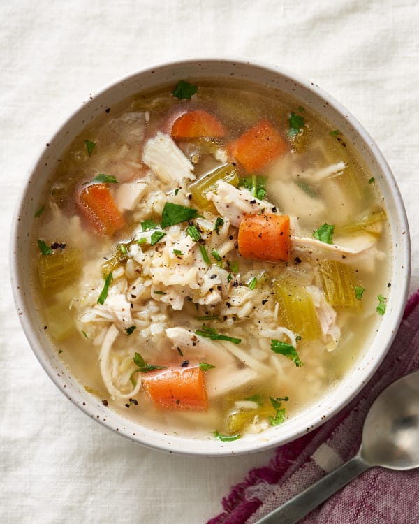 Easy Chicken and Rice Soup GlutenFree Soup Recipe