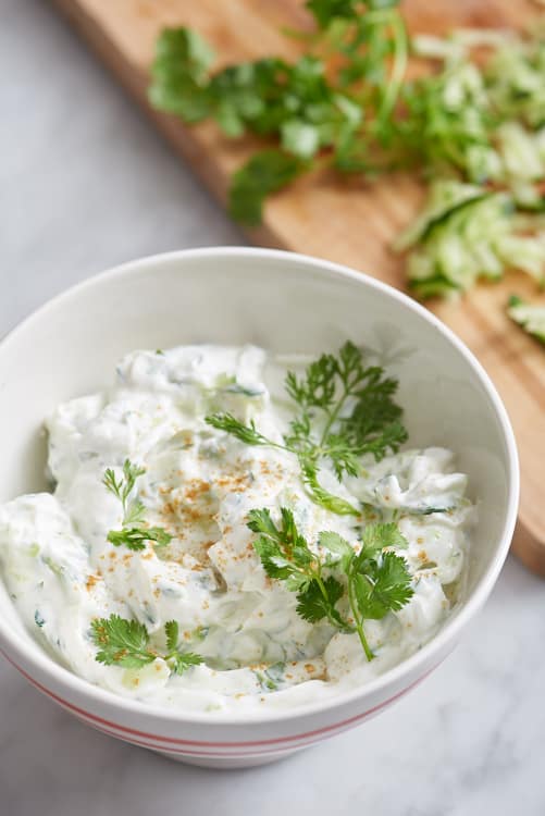 How To Make Indian CucumberYogurt Sauce Raita Kitchn