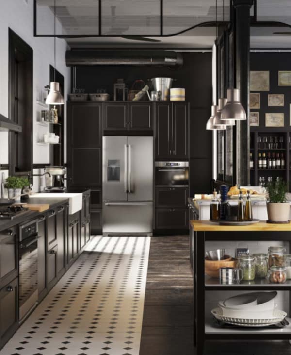 Ikea Kitchen American Fridge Home And Aplliances