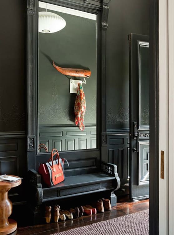 Dark Painted Foyers Entryways Apartment Therapy