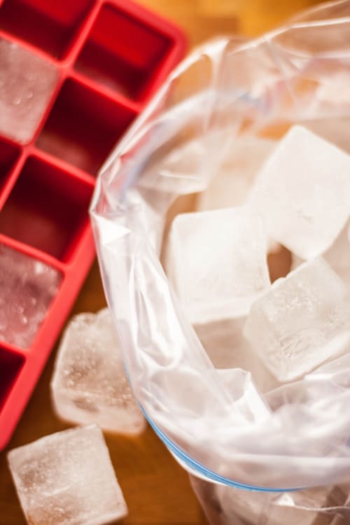 Why do the ice cubes shrink in your freezer