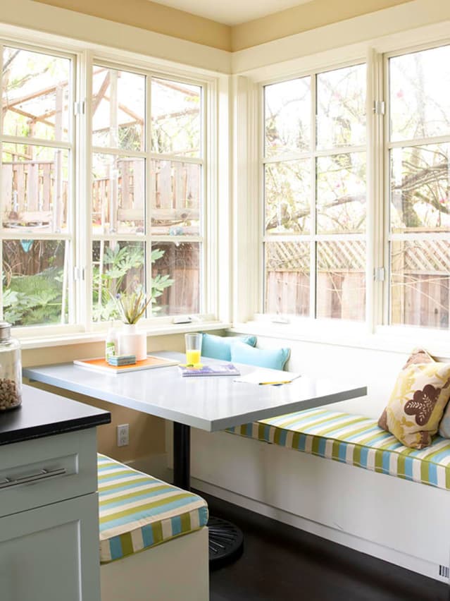 Banquette Built-In Benches Add Smart Kitchen Seating | Apartment Therapy