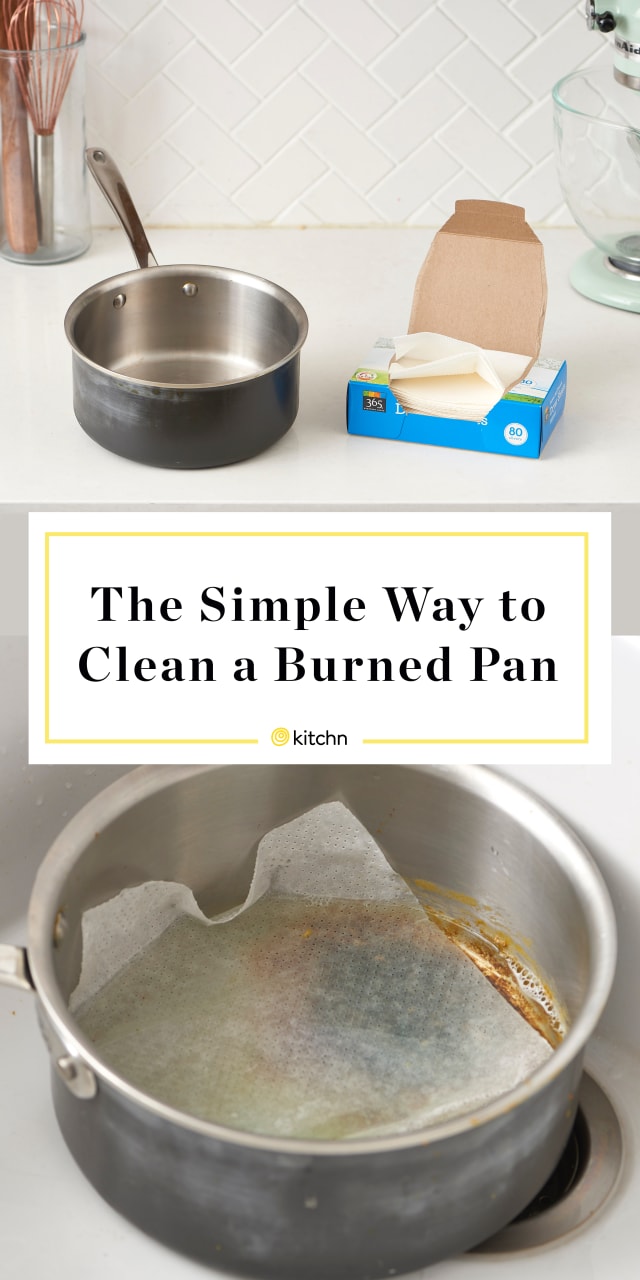Clean a Scorched Pot Tip Dryer Sheet Hack Kitchn