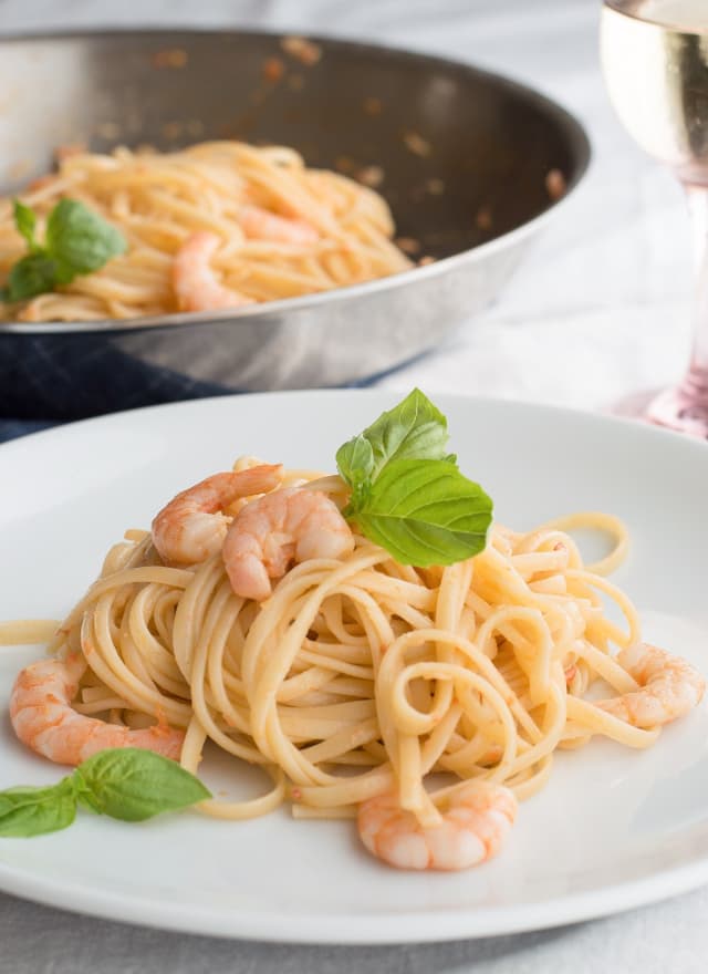 Recipe: Shrimp Pasta with White Wine Sauce | Kitchn