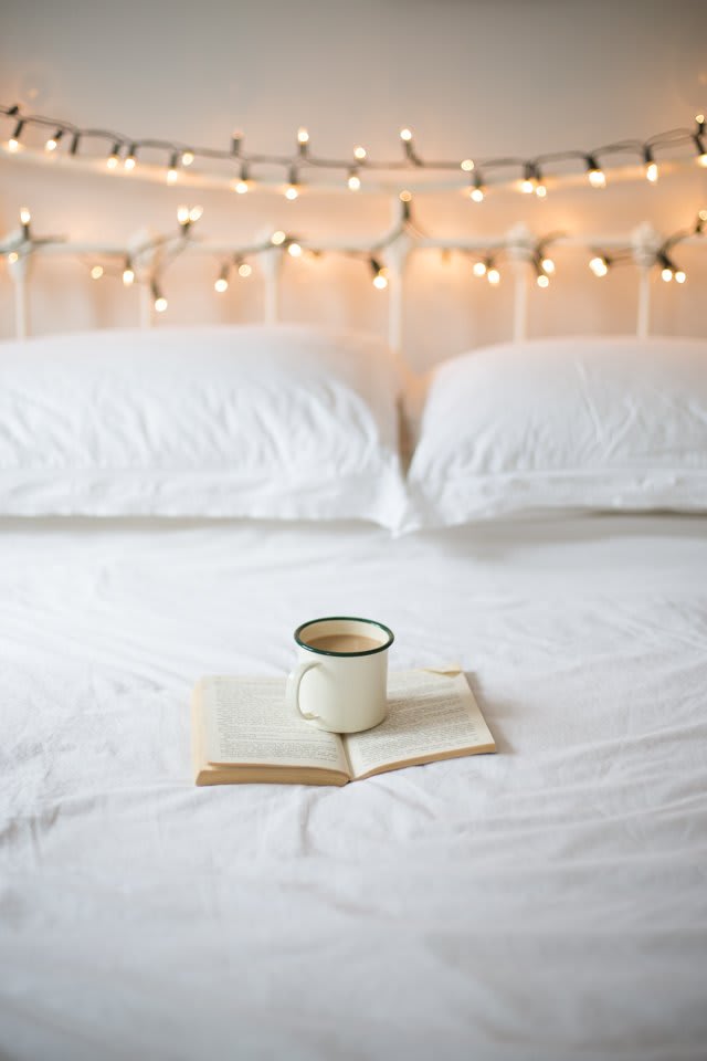 Nine Creative Ways to Use String Lights in the Bedroom | Apartment Therapy