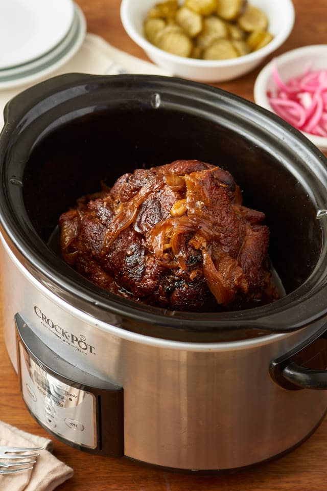 Recipe Slow Cooker MapleMustard Pulled Pork Kitchn