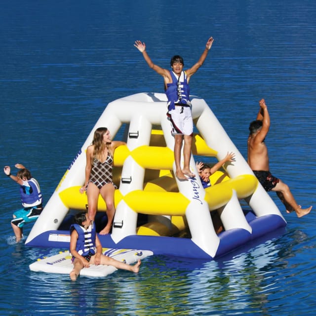 best way to blow up pool floats