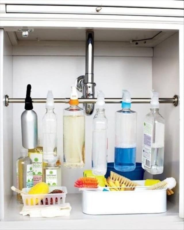 A Dozen Genius Ways To Organize Under The Sink Apartment