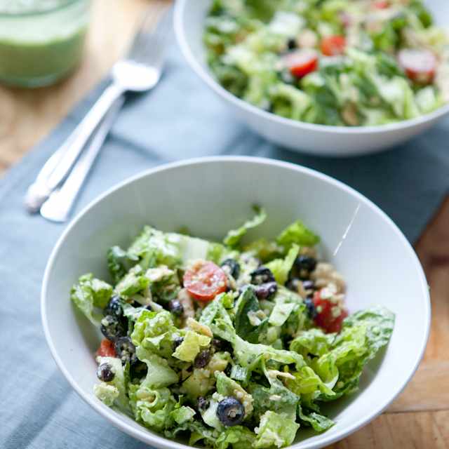 Recipe for Two: Taco Salad with Creamy Cilantro Dressing  Kitchn