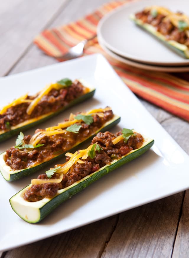 Recipe: Grilled Zucchini Boats with Beef  Cheddar  Kitchn