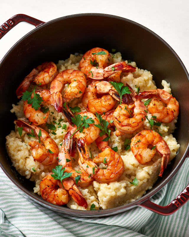 Parmesan Risotto with Roasted Shrimp Recipe  Kitchn