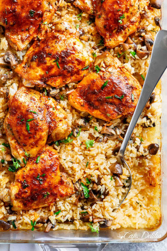 Oven-Baked Chicken and Rice - Cafe Delites | Kitchn