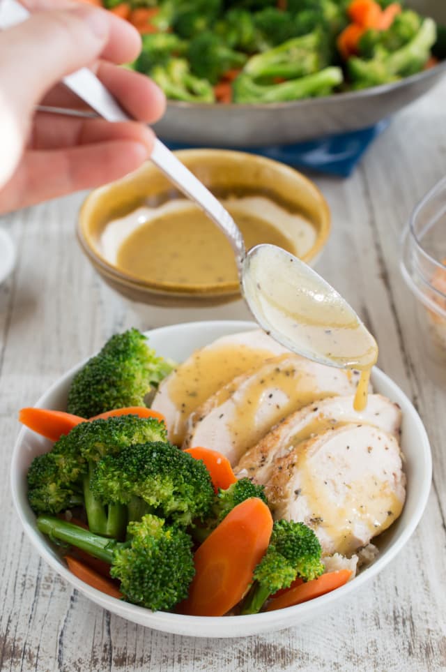 Recipe Chicken Rice Bowls with HoneyMustard Sauce Kitchn