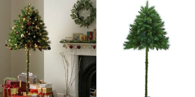 If You Have Naughty Cats You Can Buy This Half Christmas Tree