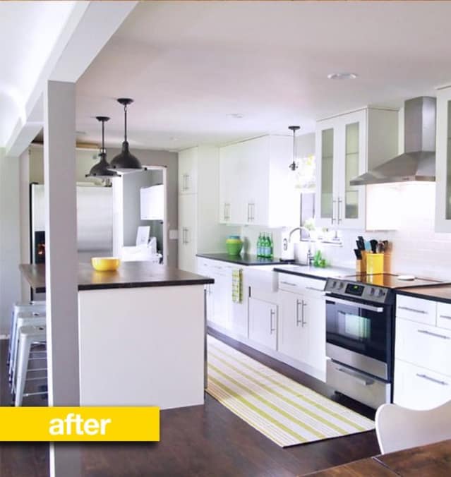 Kitchen Before & After A Closed Off Kitchen Opens Up Kitchn
