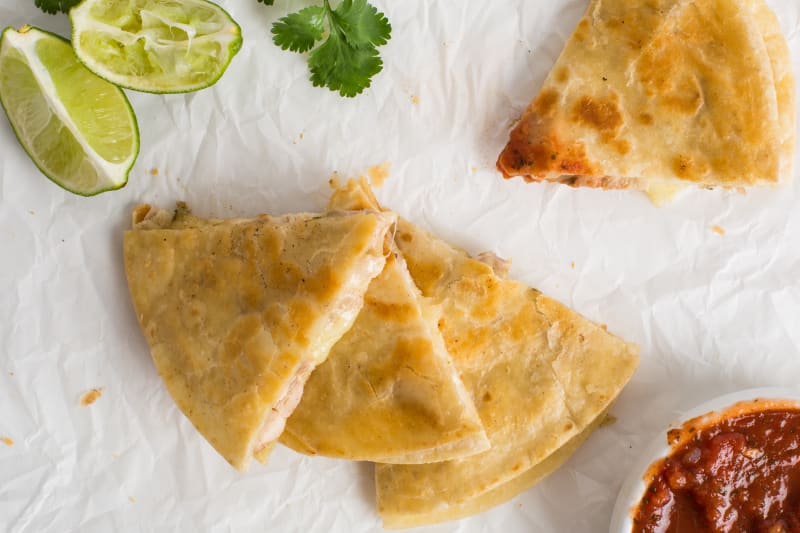 Recipe CilantroLime Chicken Quesadillas Kitchn