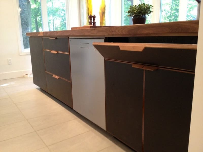 Leather in the Kitchen Handles, Flooring, Even Fronts! Kitchn
