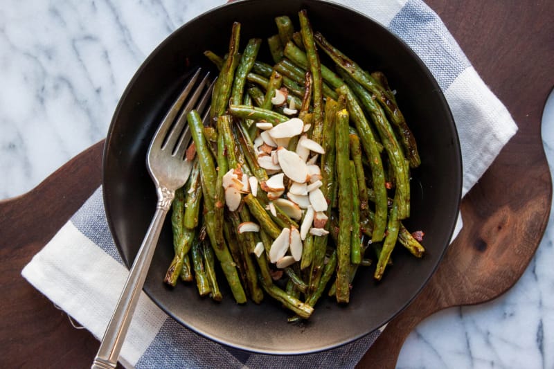 Recipe Roasted Green Beans with Harissa Kitchn