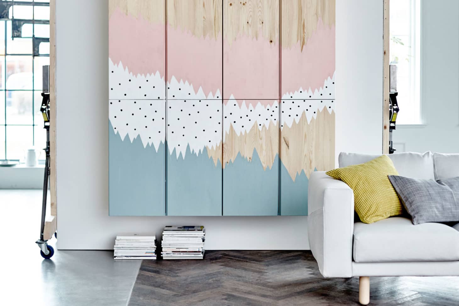 IKEA Art Hack Ideas for Large Blank Walls Apartment Therapy