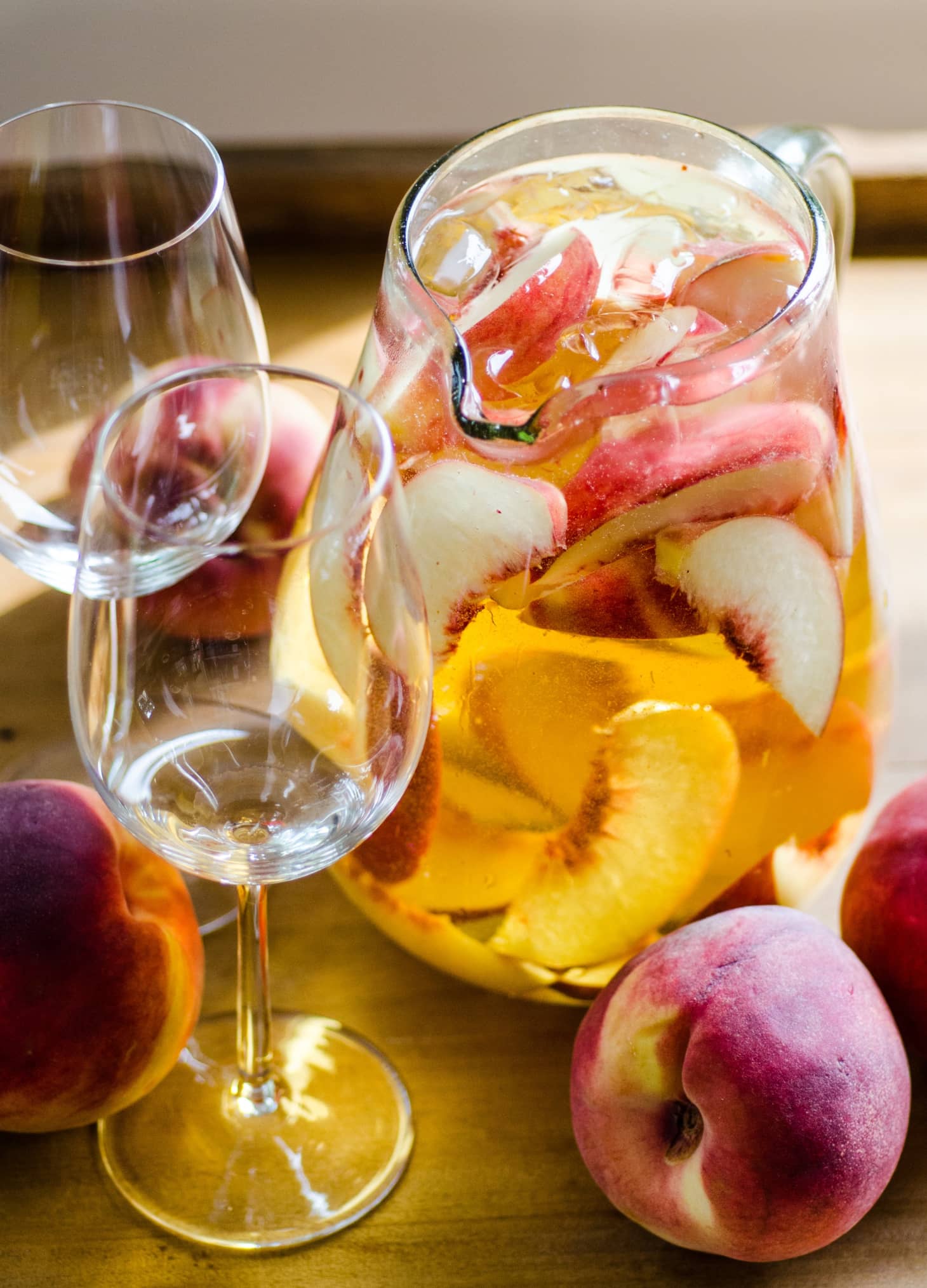Sparkling White Peach Sangria