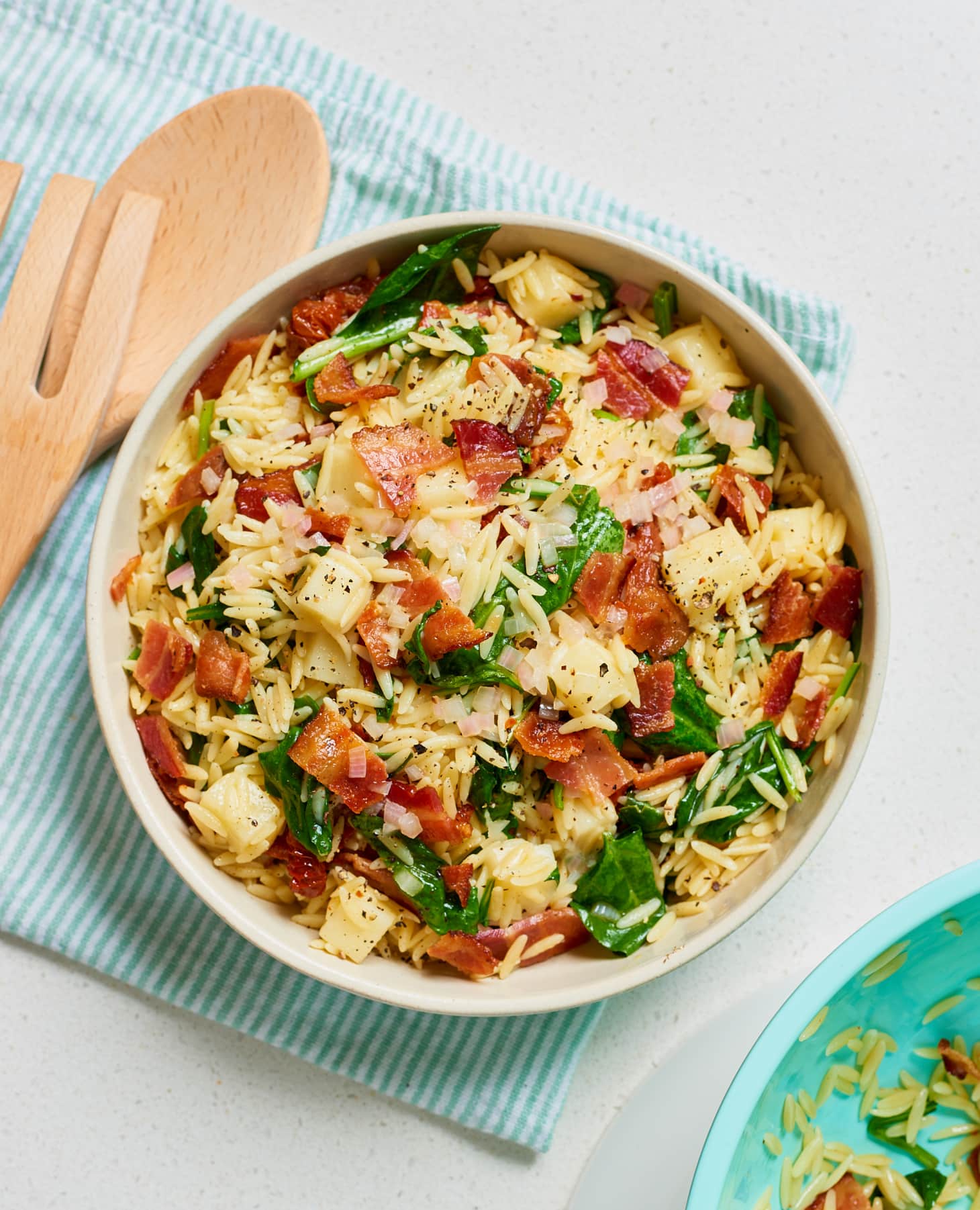 Bacon Spinach Orzo Salad Kitchn Kitchn