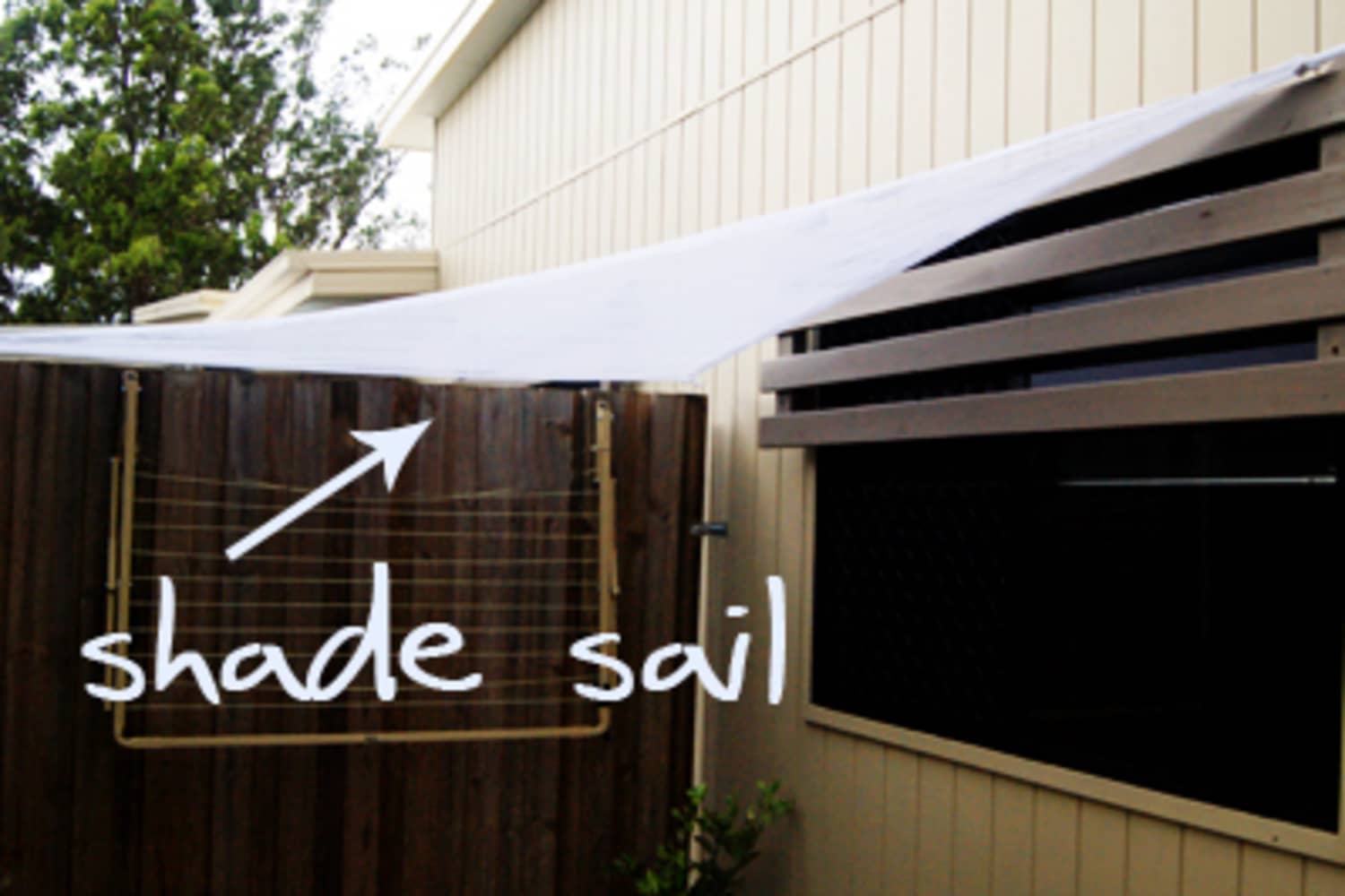 how to make your own shade sail apartment therapy
