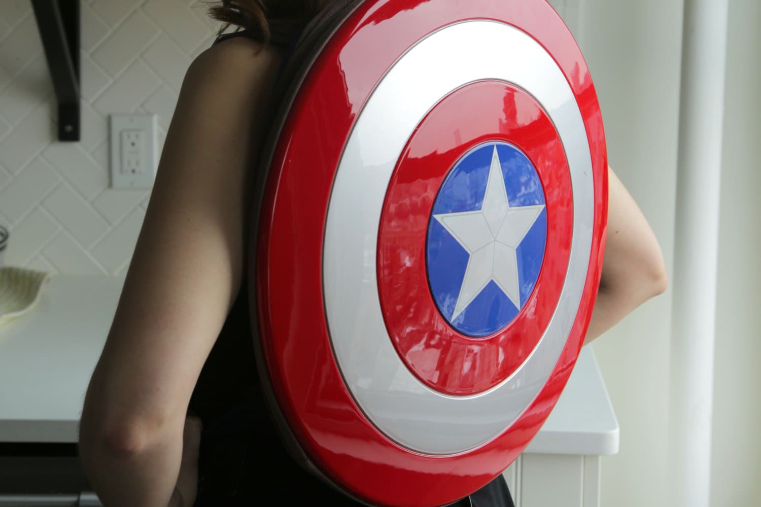 captain america shield backpack thinkgeek