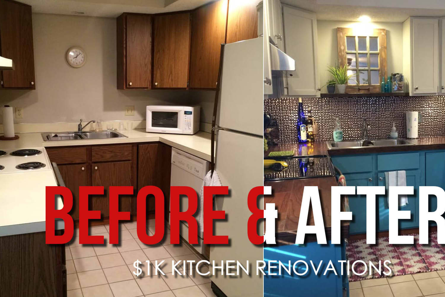 Before & After: $1K Kitchen Renovations