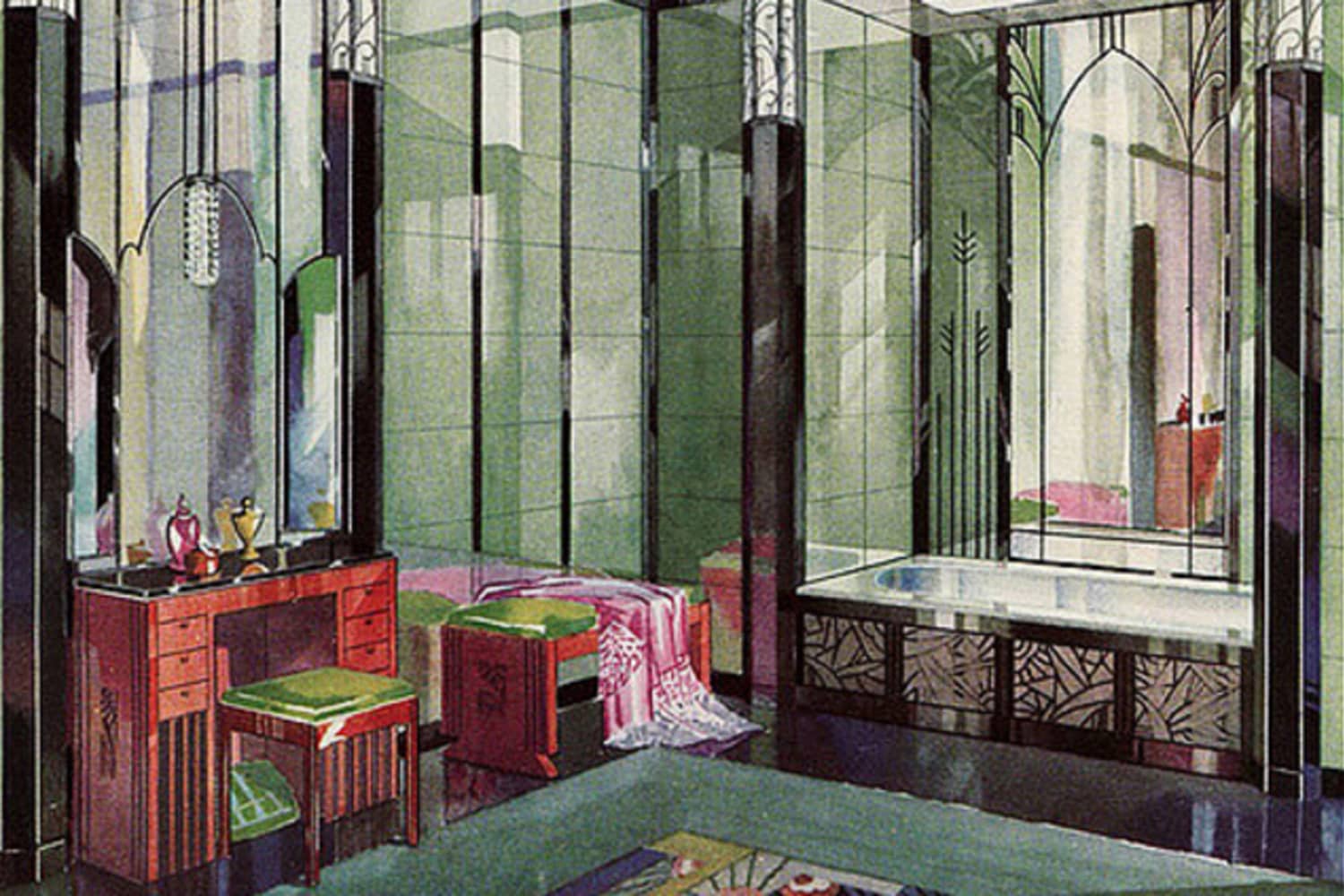 Colorful Tile in 1920s \u0026 Art Deco Bathrooms | Apartment Therapy, image size:1500x1000