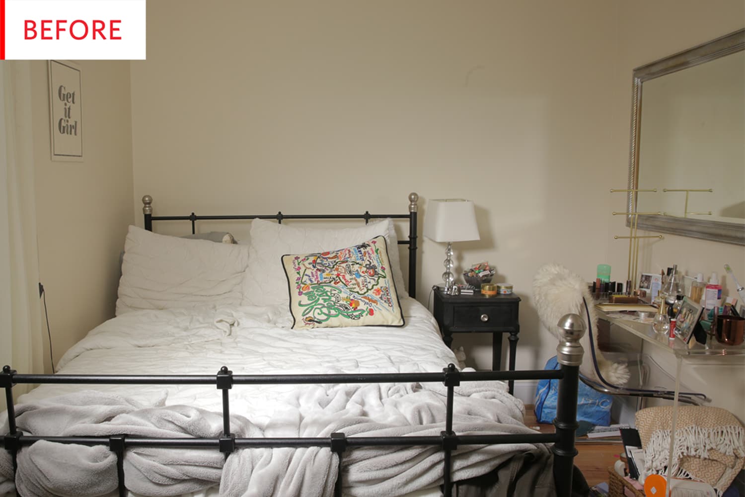 Rental Bedroom Makeover How To Use 200 Apartment Therapy