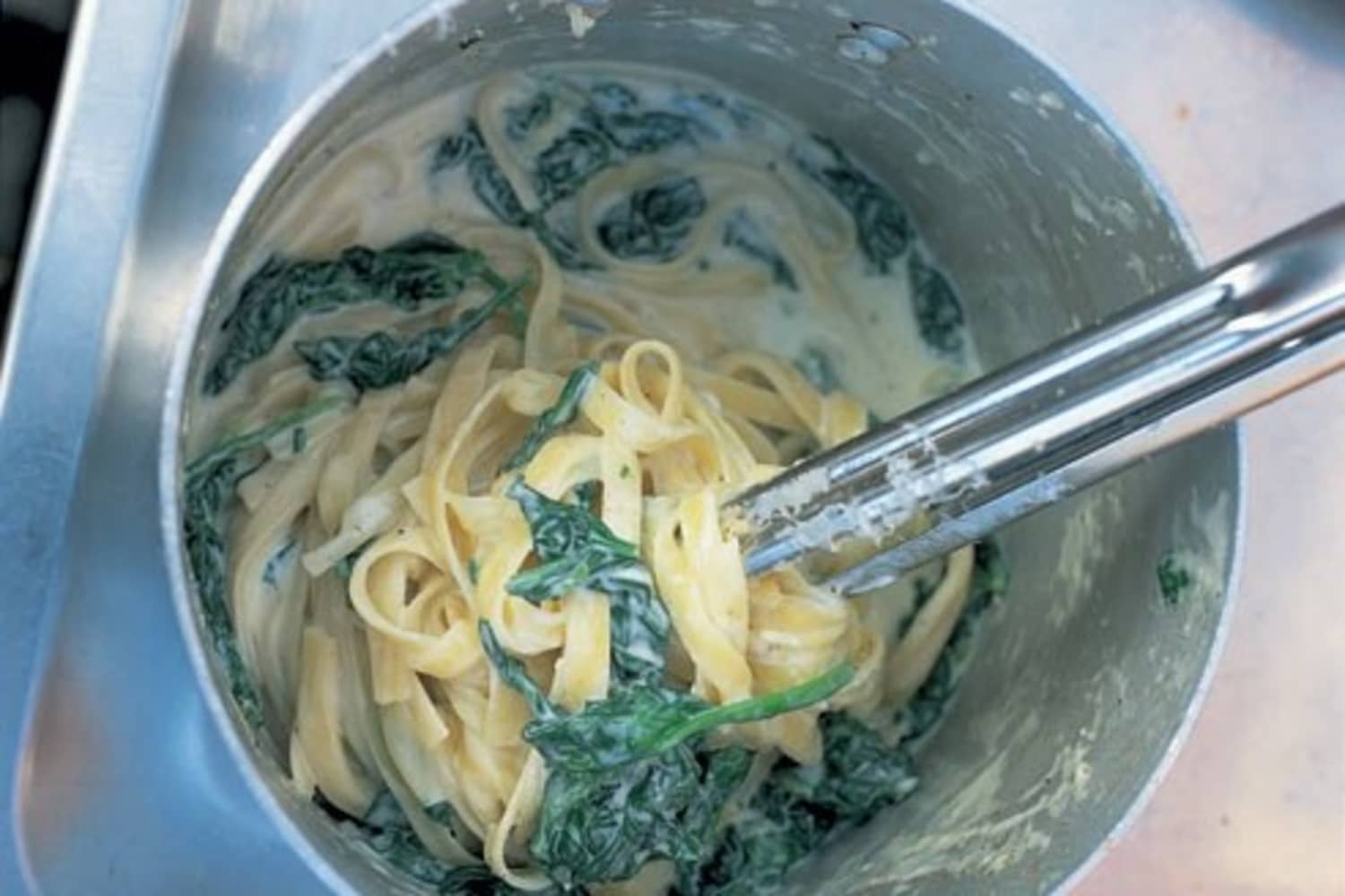 Quick Pasta: Jamie Oliver's Tagliatelle with Spinach, Mascarpone, and  Parmesan | Kitchn