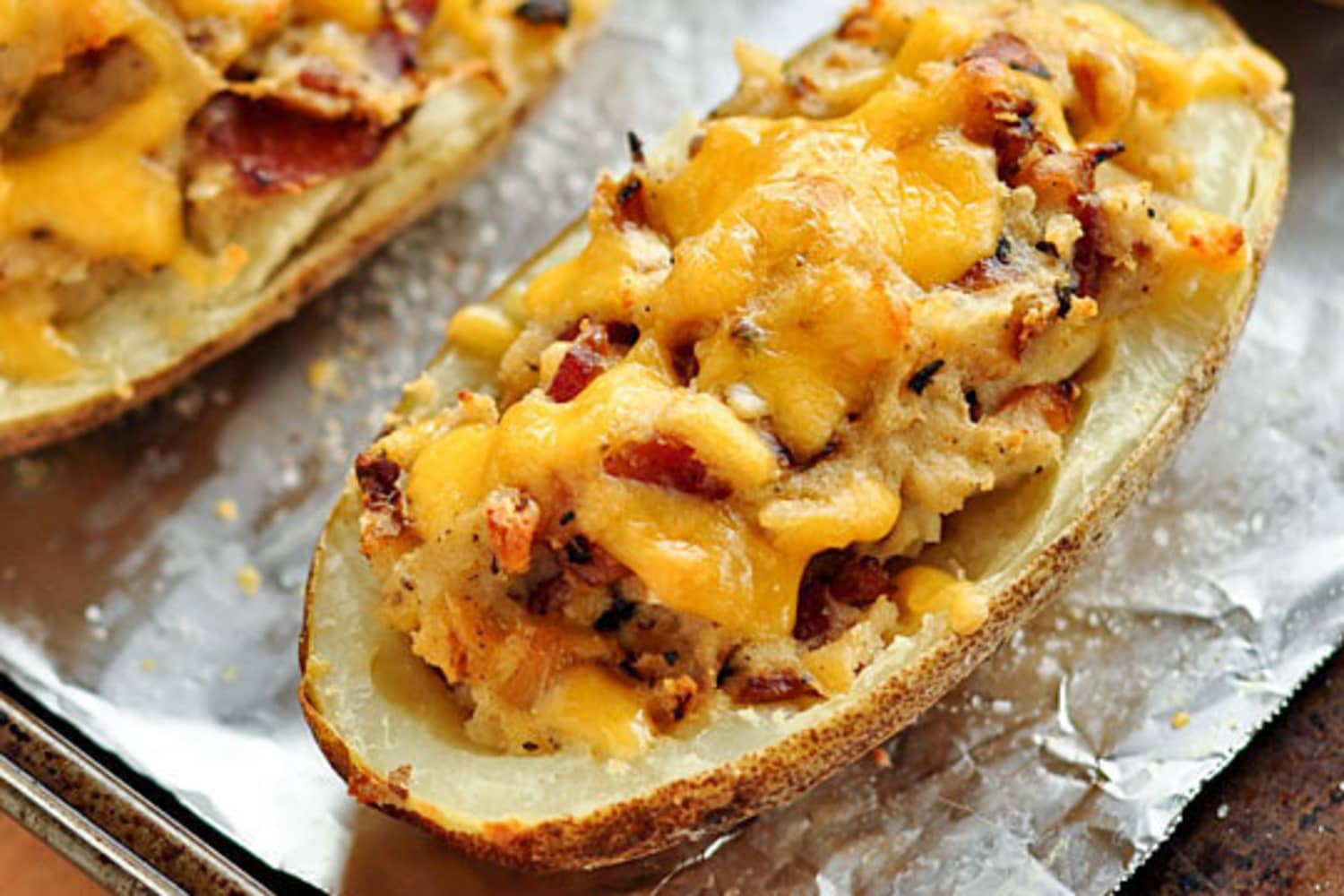 Recipe Bacon Cheddar Twice Baked Potatoes Kitchn Large choix nombreuses promos dernieres tendances. bacon cheddar twice baked potatoes