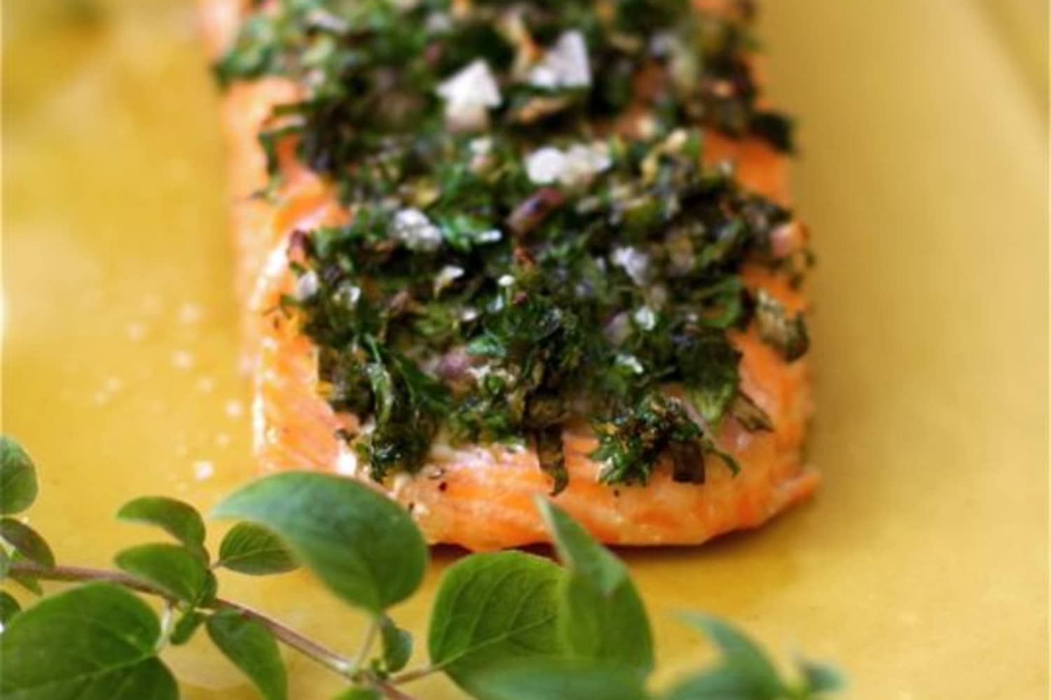 Baked Salmon with Herbs and Lemon