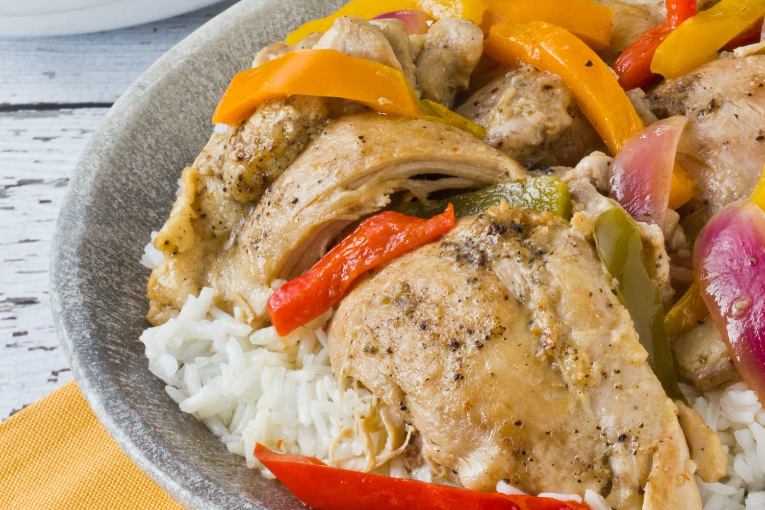 Braised Chicken Thighs with Bell Peppers and Onions - The Kitchn