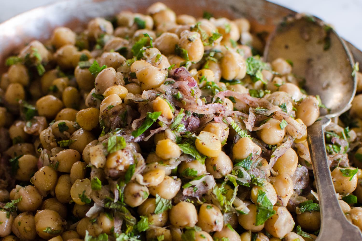 Recipe: Chickpea Salad with Red Onion, Sumac, and Lemon