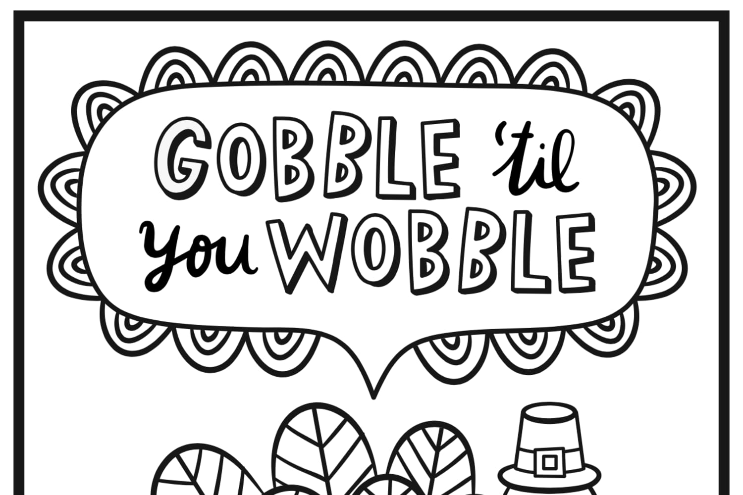 An Adult Coloring Page for Thanksgiving | Kitchn