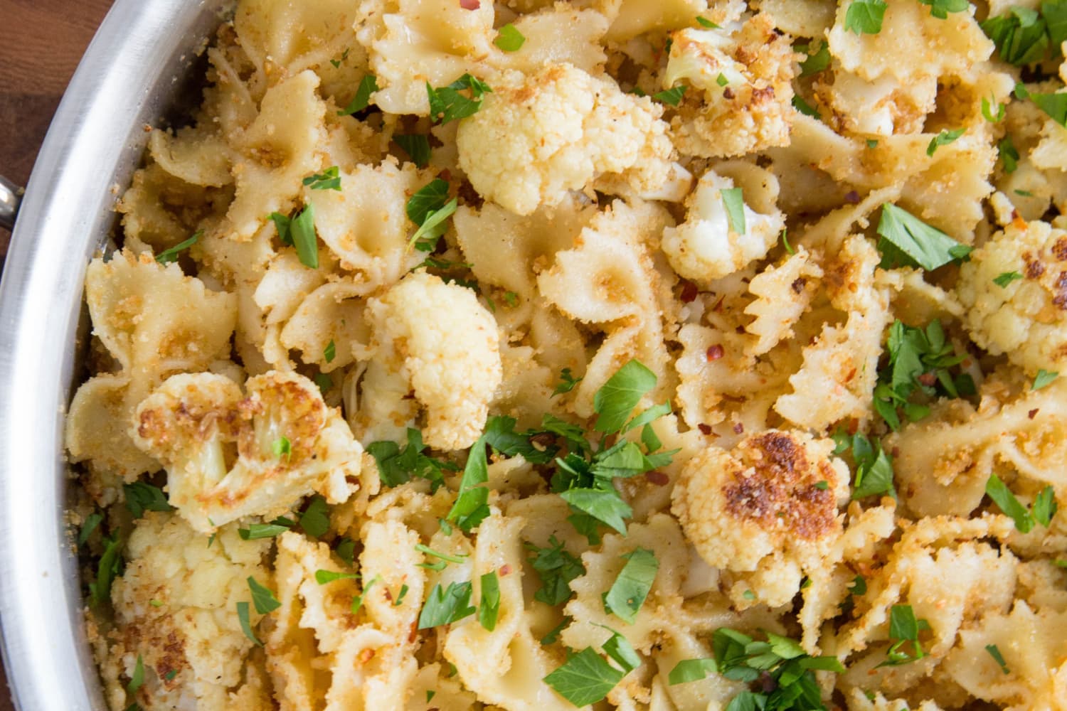 Recipe Farfalle With Cauliflower And Toasted Breadcrumbs Kitchn