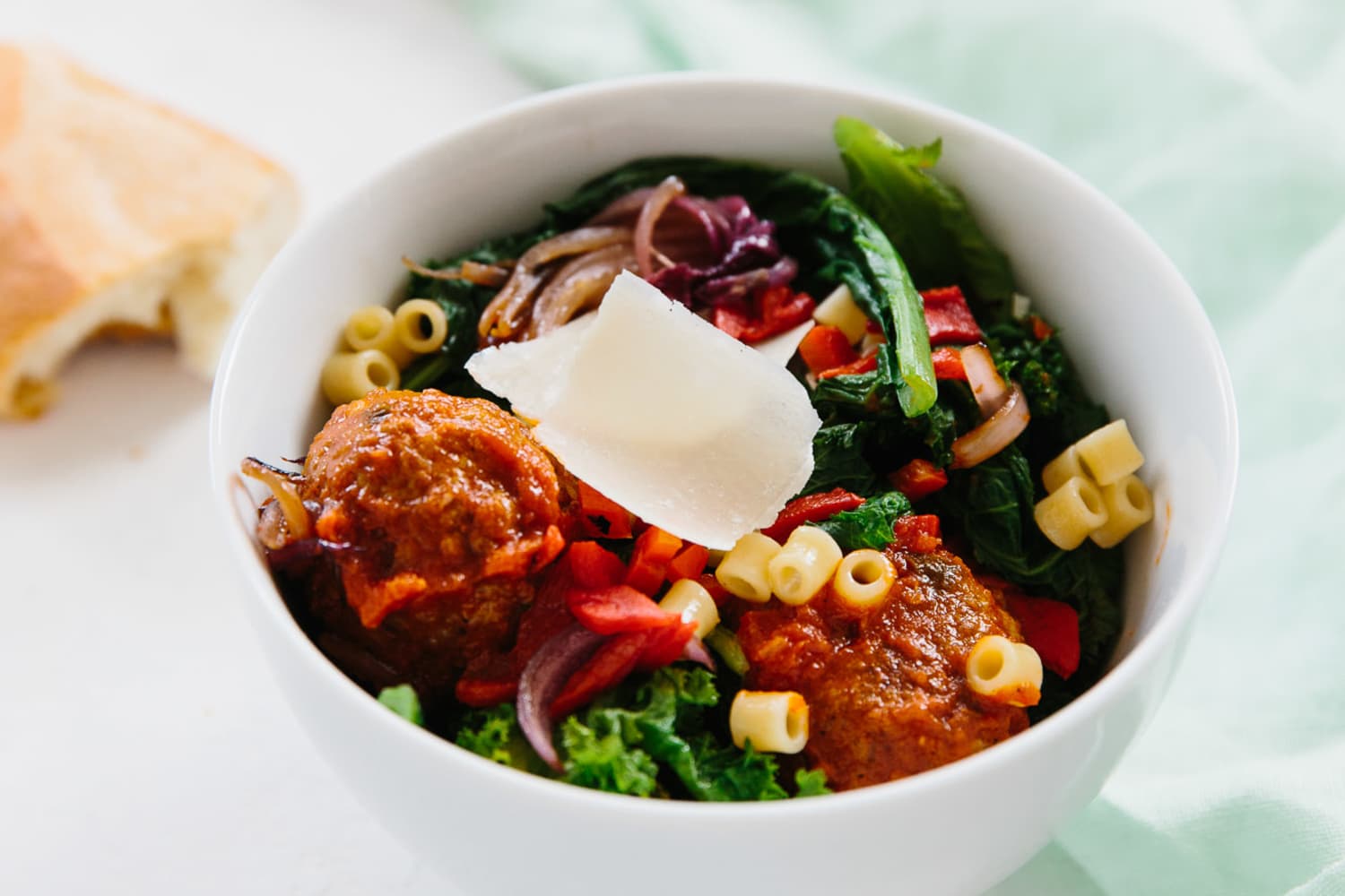 Upside-Down Meatball Bowl