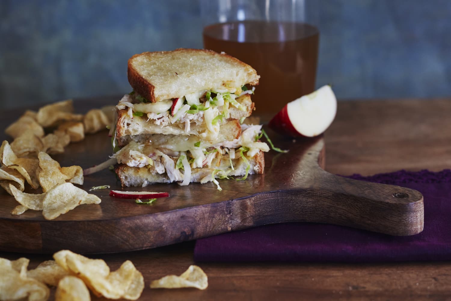Apple, Cheddar & Chicken Melts