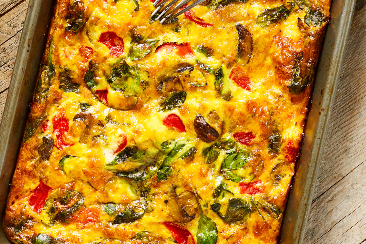 Cottage Cheese Vegetarian Egg Casserole With Spinach Breakfast