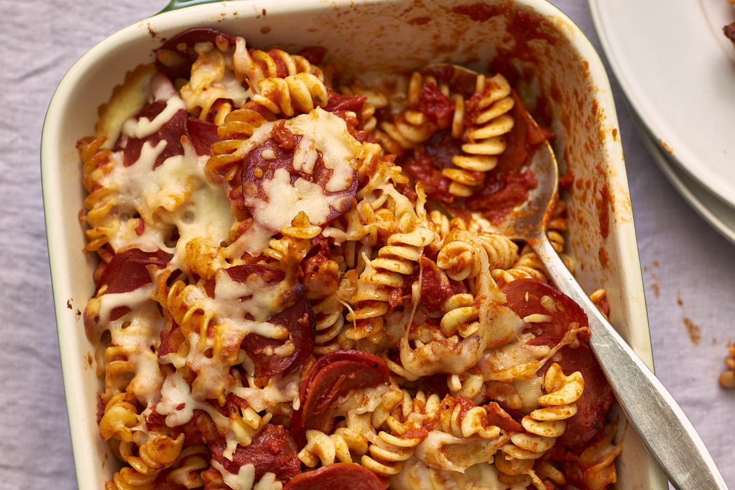 Recipe: Pepperoni Pizza Baked Pasta