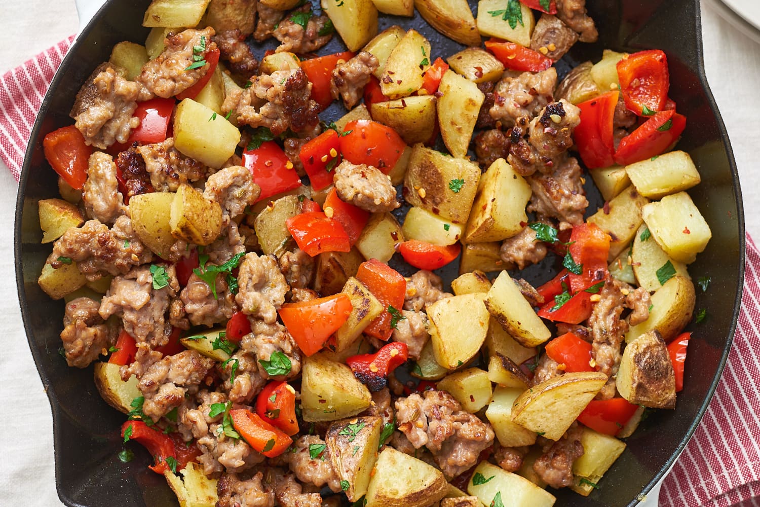 Fried Potatoes and Sausage Skillet