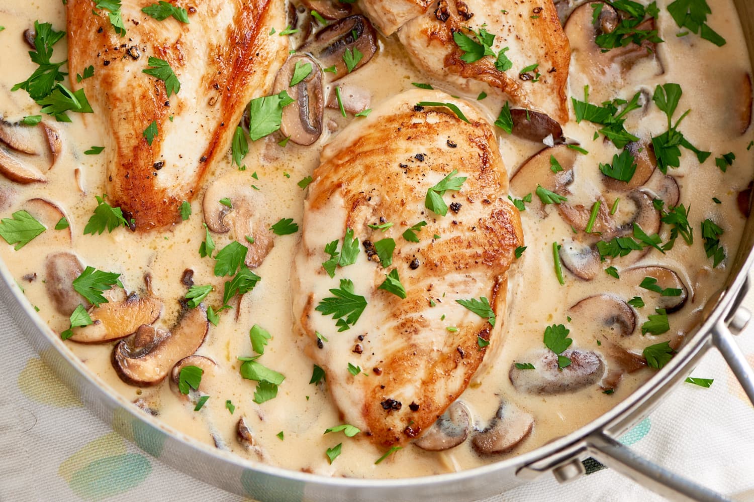 Recipe: Creamy Parmesan Garlic Mushroom Chicken - The Kitchn