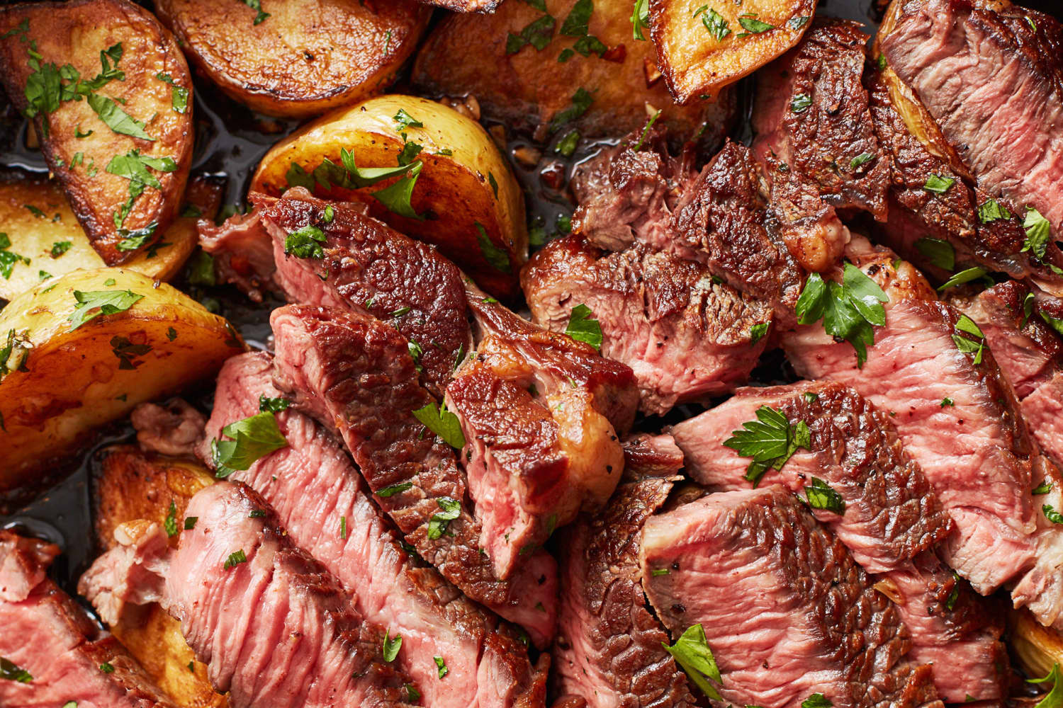 Garlic Butter Steak and Potatoes Recipe (Seared) | The Kitchn
